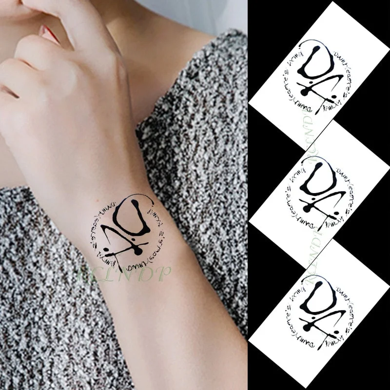 Waterproof Temporary Tattoo Sticker protector of Ancient Egypt Egyptian totem Anubis fake tatto flash tatoo for men women girl