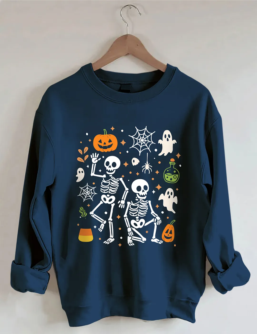 Slightly Subtle FDT Halloween Skeleton Sweatshirt