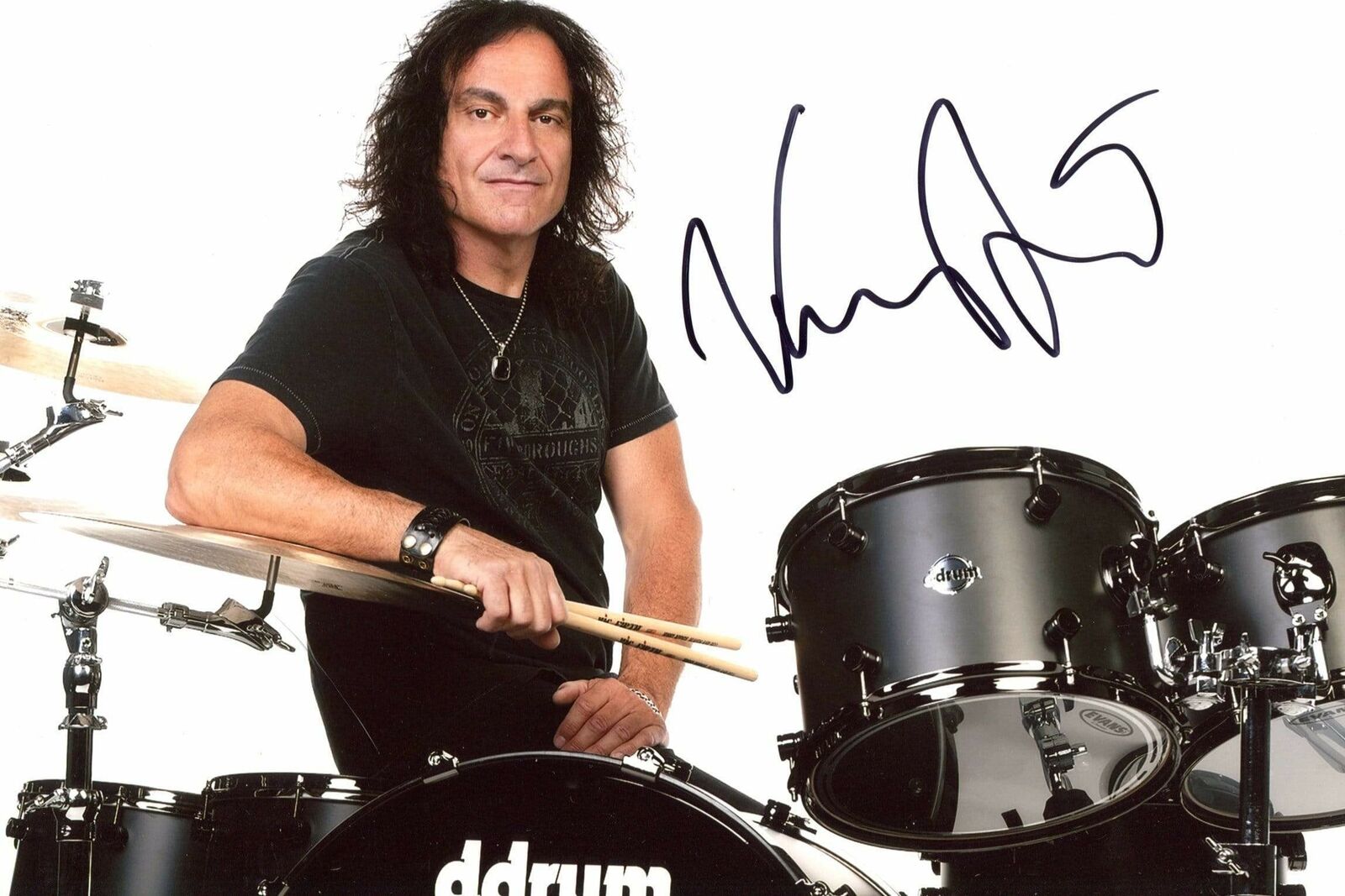 Vinny Appice DRUMMER autograph, In-Person signed Photo Poster painting