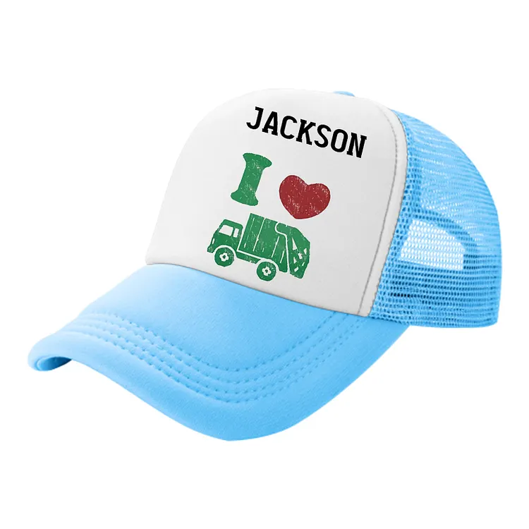 Personalized Kids Football Color Matching Hat with Custom Name &ndash; Embroidered Two-Tone Baseball Cap for Boys & Girls