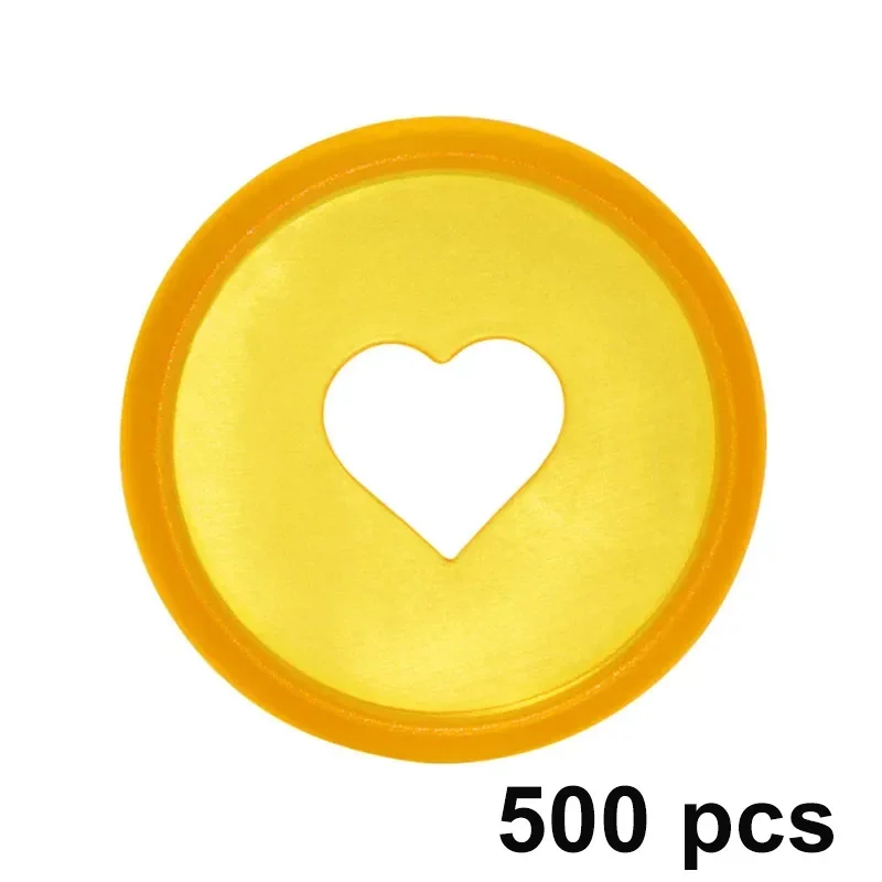 500pcs 24mm 28mm 32mm Notebook Mushroom Hole Binding Disc Bound Discs Heart Shape Plastic Loose Leaf Planner Binding Rings