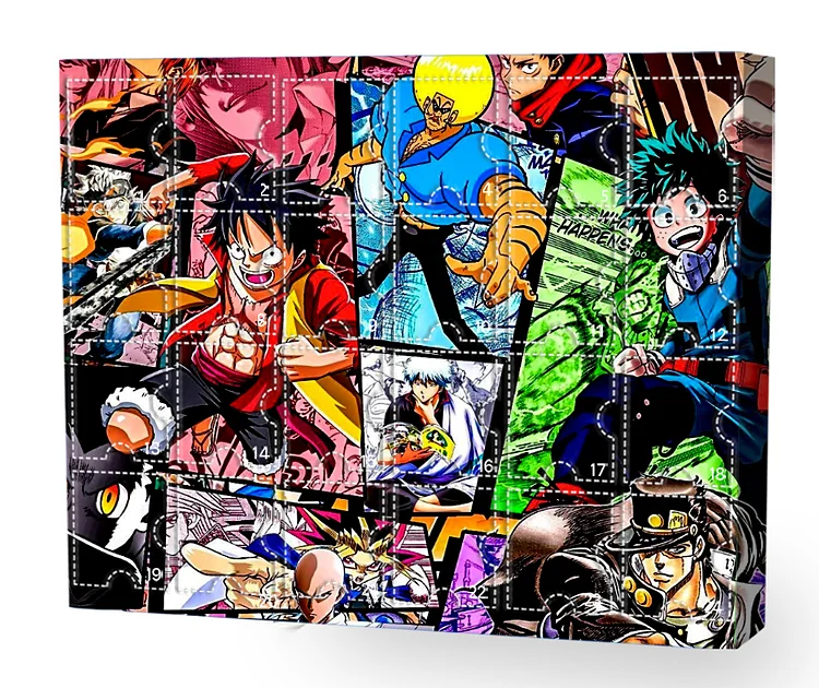 Japanese Anime Characters Advent Calendar -- The One With 24 Little Doors