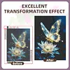 5D Diamond Painting Kit Full Drill Round Resin Rhinestone Canvas(Butterfly)