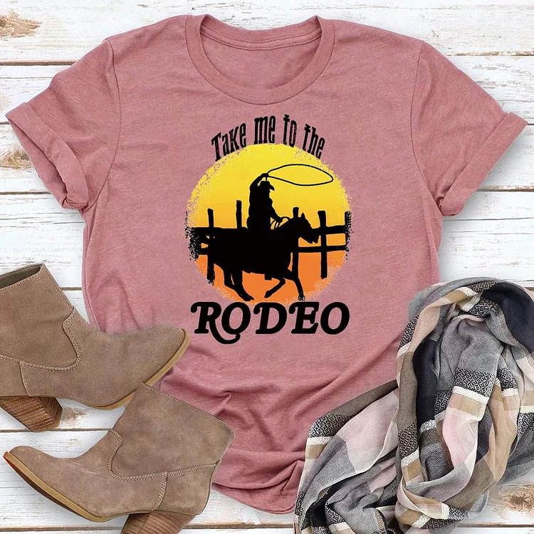 Take me to the rodeo Western style T-Shirt Tee -06251-Annaletters