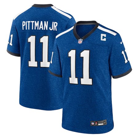 Youth Indianapolis Colts #11 Michael Pittman Jr.  Heather Royal Alternate 2 Indiana Nights Game Jersey