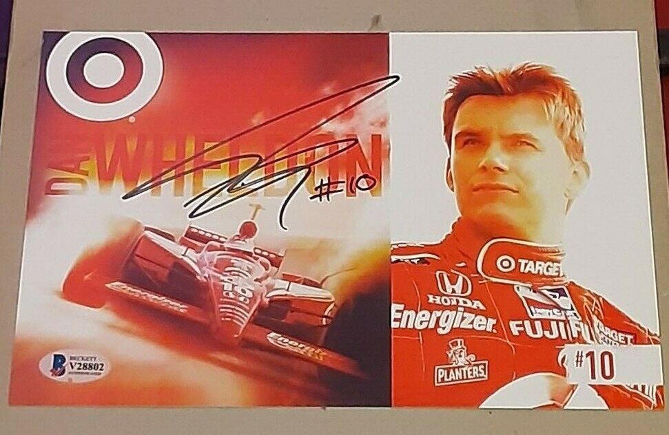 Dan Wheldon 2x Indianapolis 500 Champion SIGNED Promo Photo Poster painting BAS Chip Ganassi