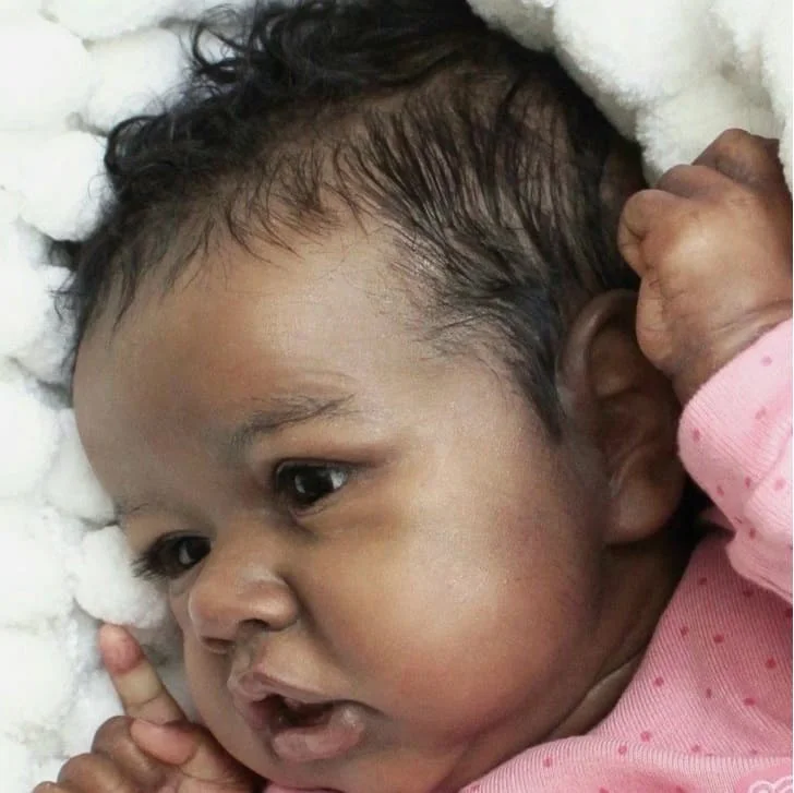 Black Doll 18 Real Looking Baby Reborn Doll Lifelike African American Baby  Doll