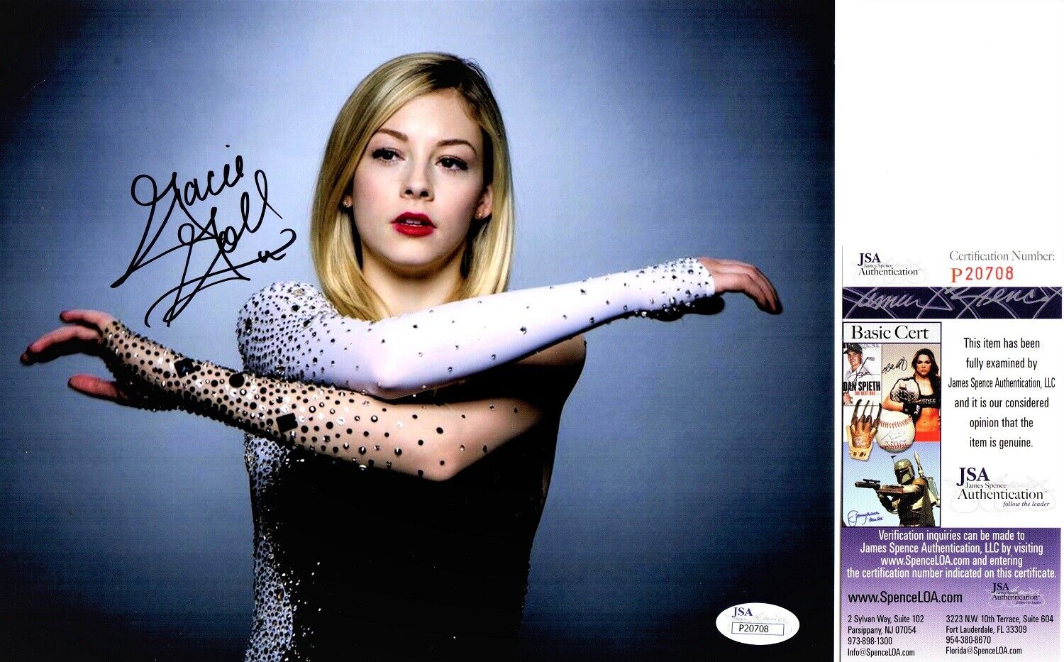 Gracie Gold Signed Figure Skating 8x10 Photo Poster painting - JSA Certificate of Authenticity