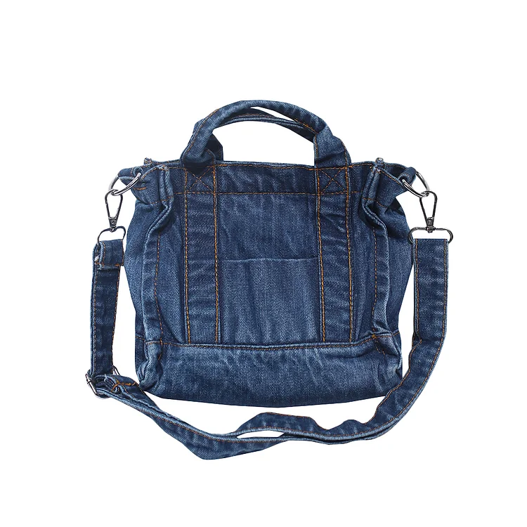 Women Denim Shoulder Bags Casual Satchel Soft Handbag Fashion Purse for Travel