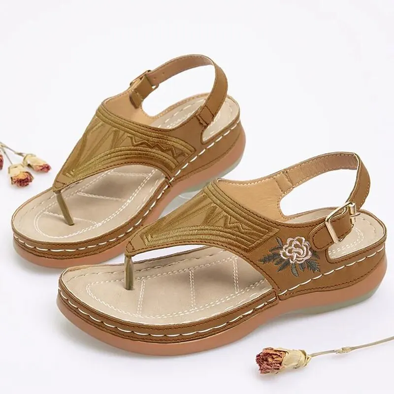 Women Sandals Low Heels Sandals Summer Shoes Women Wedges Shoes Sandalias Mujer Casual Women Flip Fliops Dropshipping Sandales