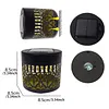 Solar Mandalas Lights Outdoor Waterproof Outdoor Solar Lights for House Back Porch Decor Warm White for Garden Post Patio Backyard Yard Decor