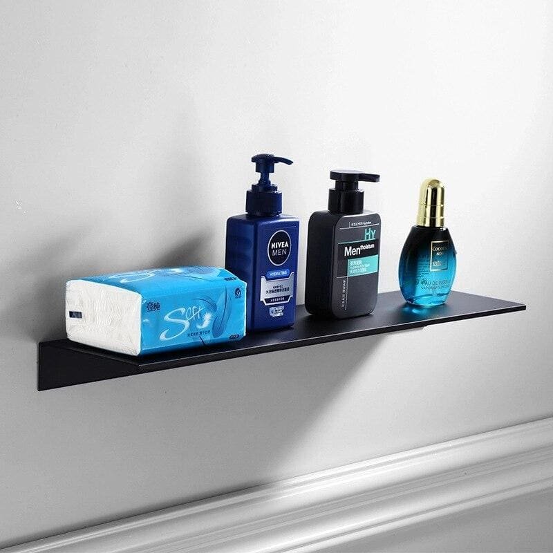 Floating Aluminum Shelves - Black and White