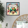 Diamond Painting -DIY Full Round Drill Valentine's Day Parrot