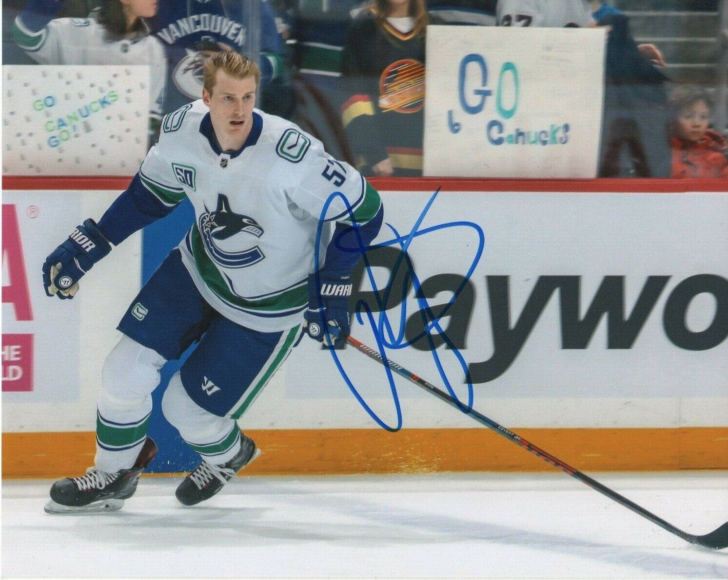 Vancouver Canucks Tyler Myers Autographed Signed 8x10 NHL Photo Poster painting COA #12