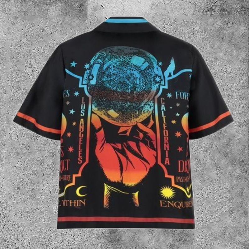 Loveciss®/ Noble Luxury Art Black Printed Custom Short Sleeve Shirts