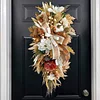 🔥Last Day 49% OFF🔥Neutral Fall Magnolia Swag Front Wreath-mysite-Adracos