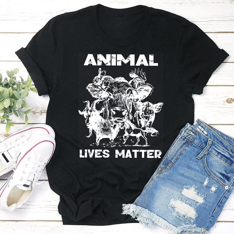 ANB - Animal Lives Matter Retro Tee -06002