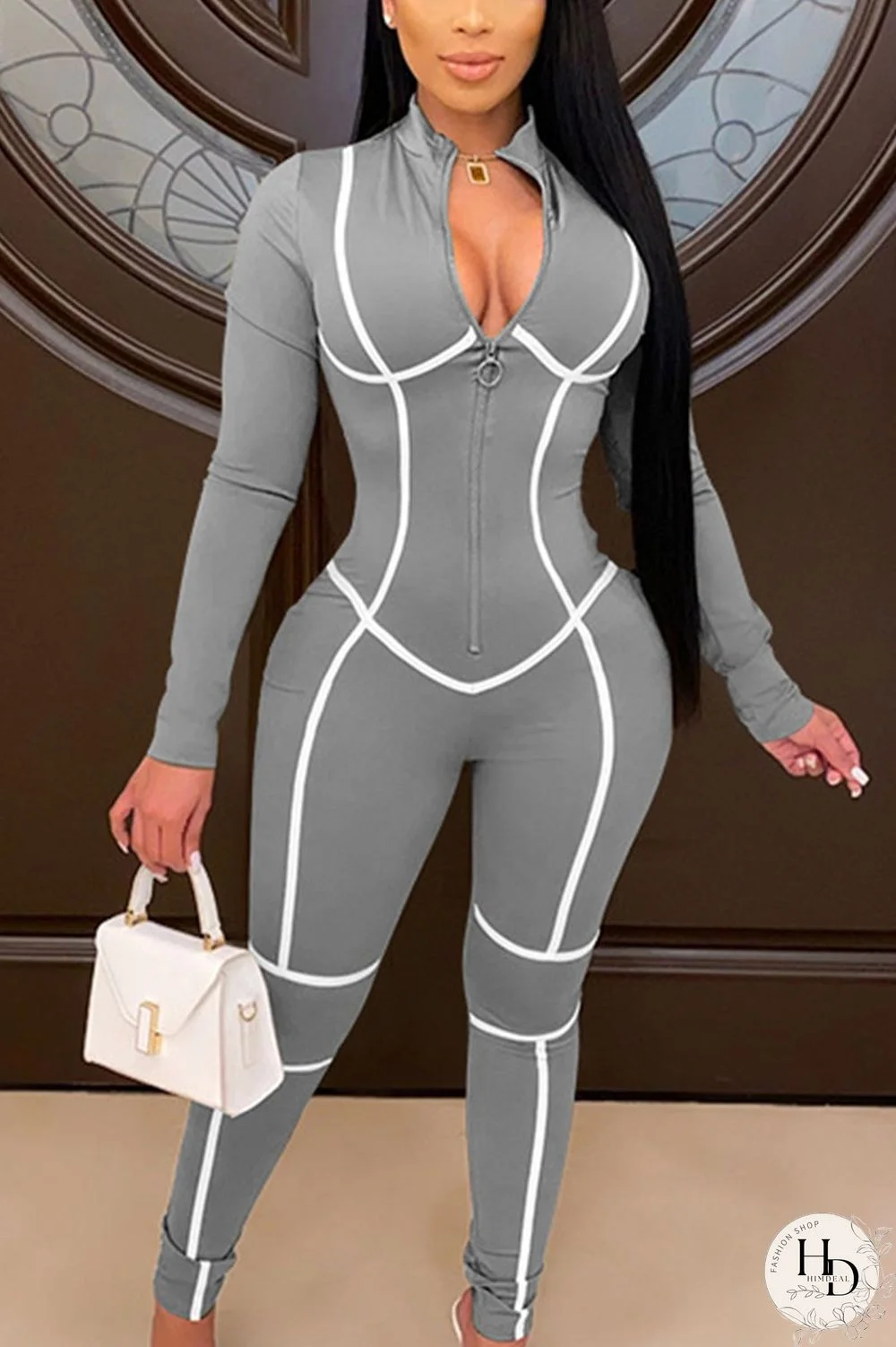 Red Sexy Milk Fiber Solid Split Joint O Neck Skinny Jumpsuits