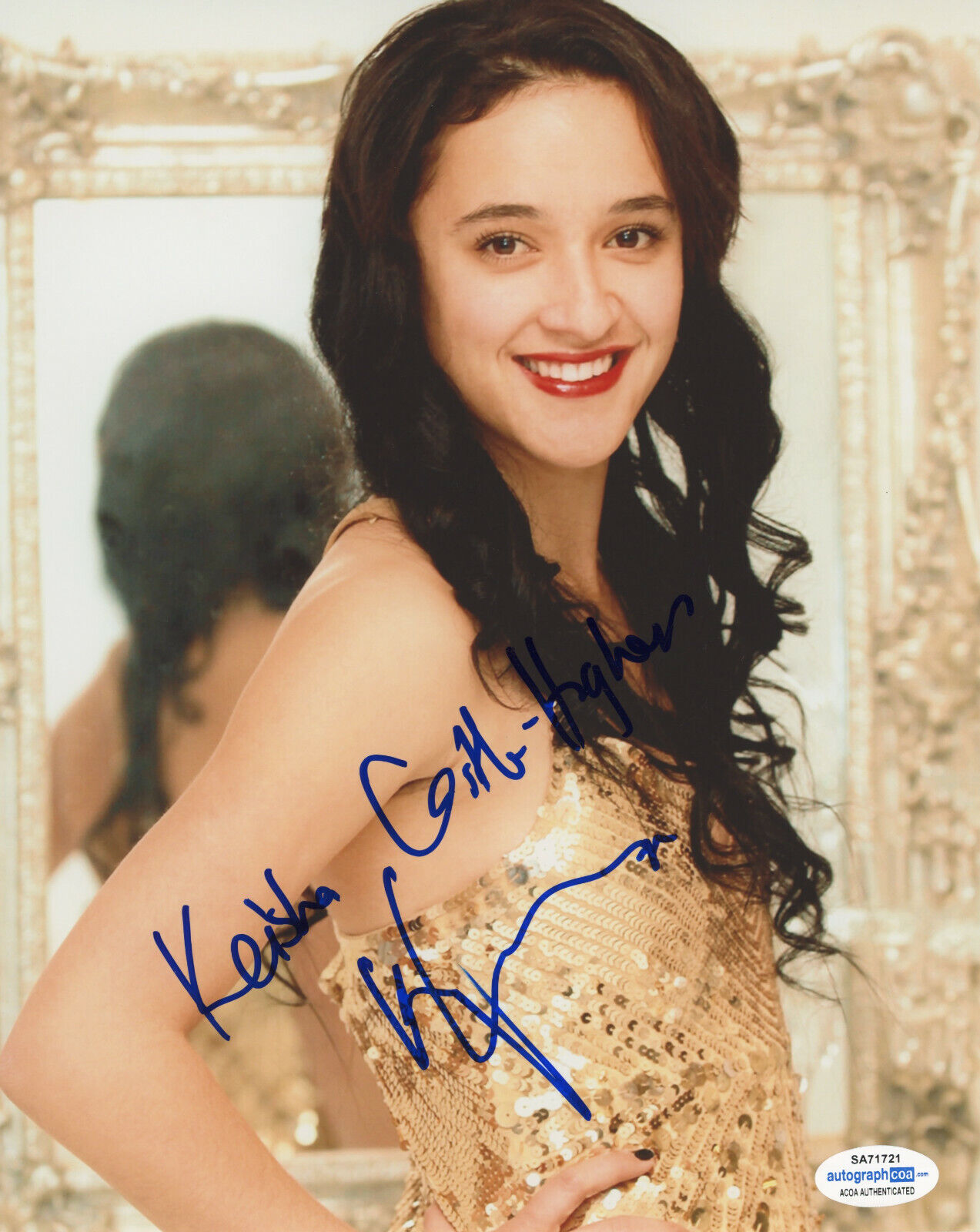 KEISHA CASTLE-HUGHES SIGNED 8x10 Photo Poster painting #1 FBI: MOST WANTED WHALE RIDER ACOA COA