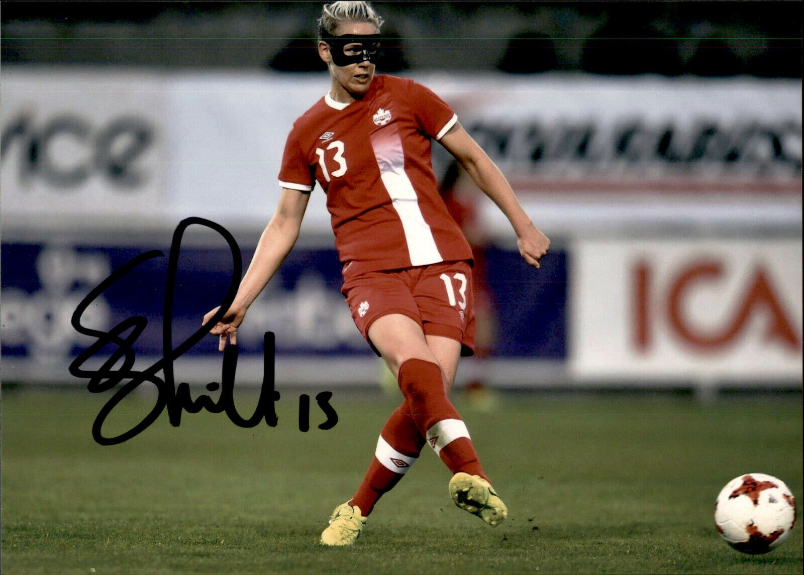 Sophie Schmidt SIGNED 5x7 Photo Poster painting CANADA WOMENS SOCCER