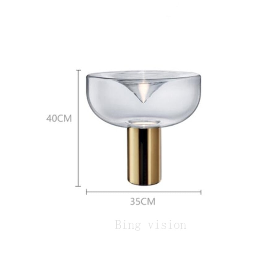 Modern Funnel Table Lamp Iron Glass Table Lamps For Living Room Bedroom Nordic Study Desk Decor Light E27 Night Bedside Lamp