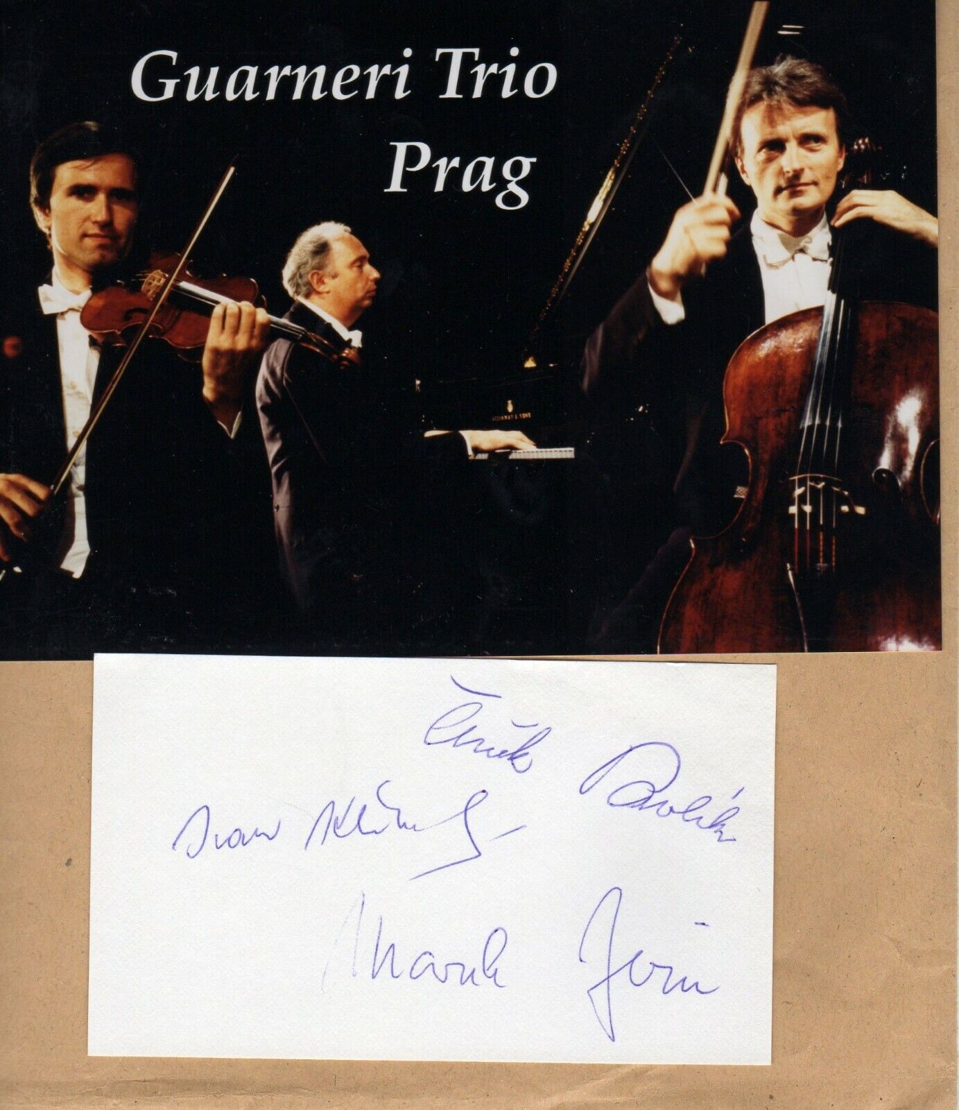 GUARNERI TRIO PRAG AUTOGRAPH, CLASSICAL TRIO