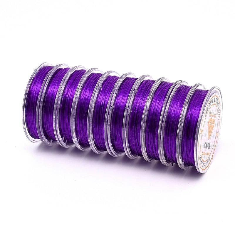 10 Rolls/Package Spandex Wire Diameter: 0.8mm Jewelry Accessories