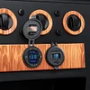 Car Charger Dual USB LED Light Cigarette Lighter Socket QC 3.0 Digital Voltmeter