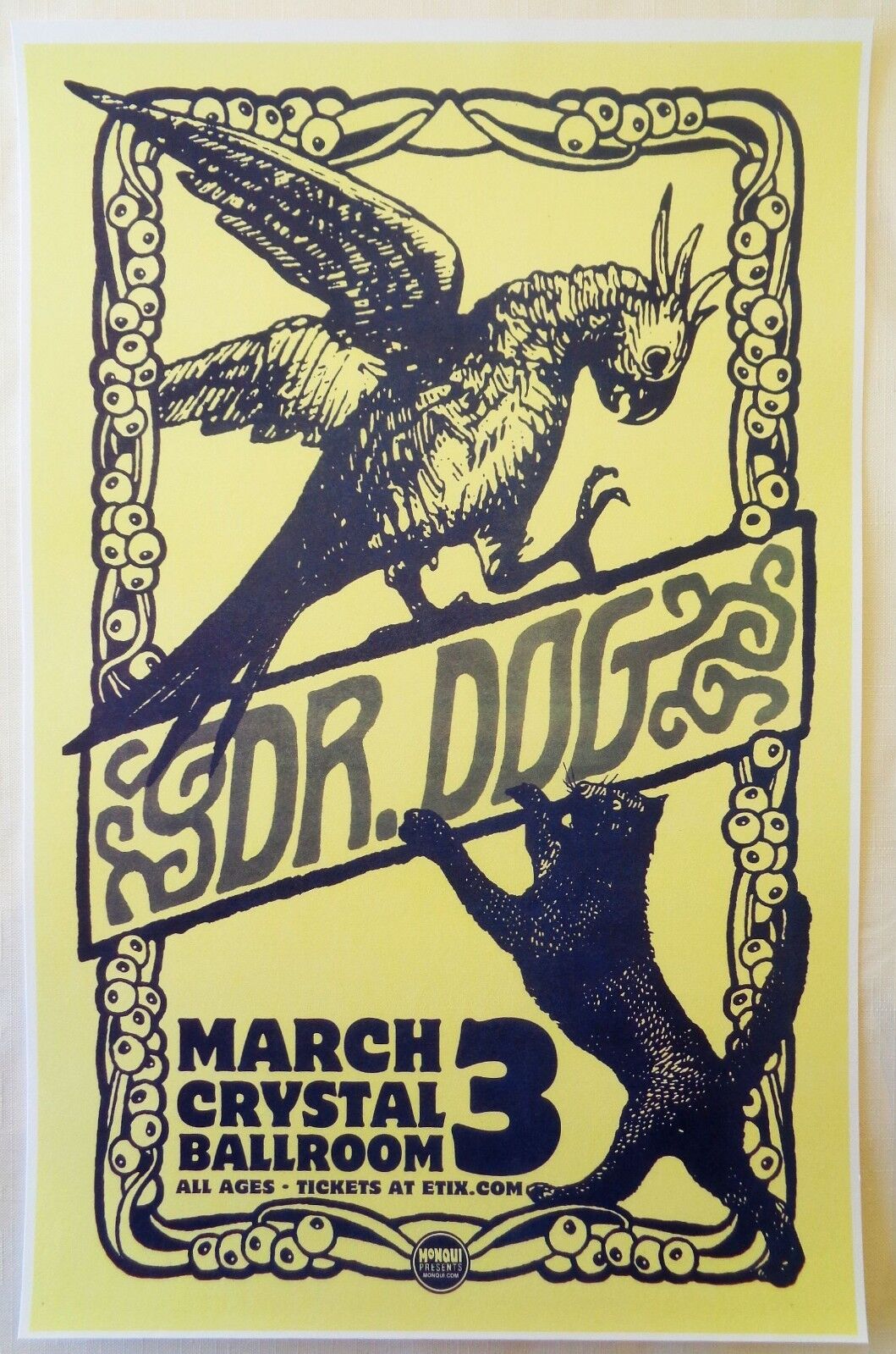 DR. DOG 2014 Gig POSTER Portland Oregon Concert B-Room Version 2