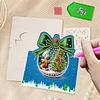 6pcs DIY Christmas Atmosphere 3D standing Diamond Painting Greeting Card