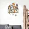 Wooden Cat Diamond Art Hanging Hook Rail Diamond Painting Art Craft Wall Hooks