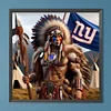 Indians nfl new york giants-round drill diamond painting-40*40cm