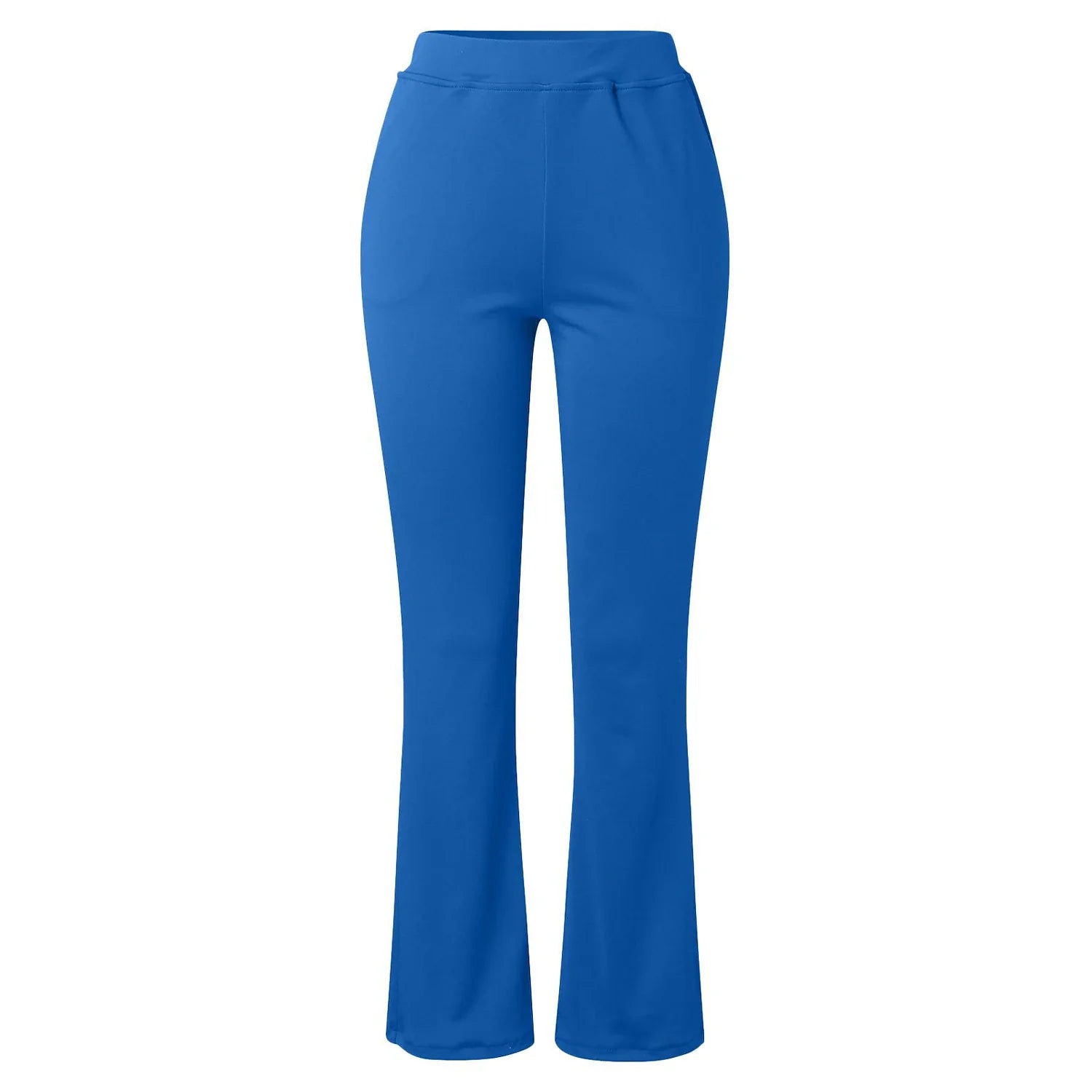 Womens Dress Work Casual Pants Trousers Straight Full Length Pocket Stretchy Daily Black