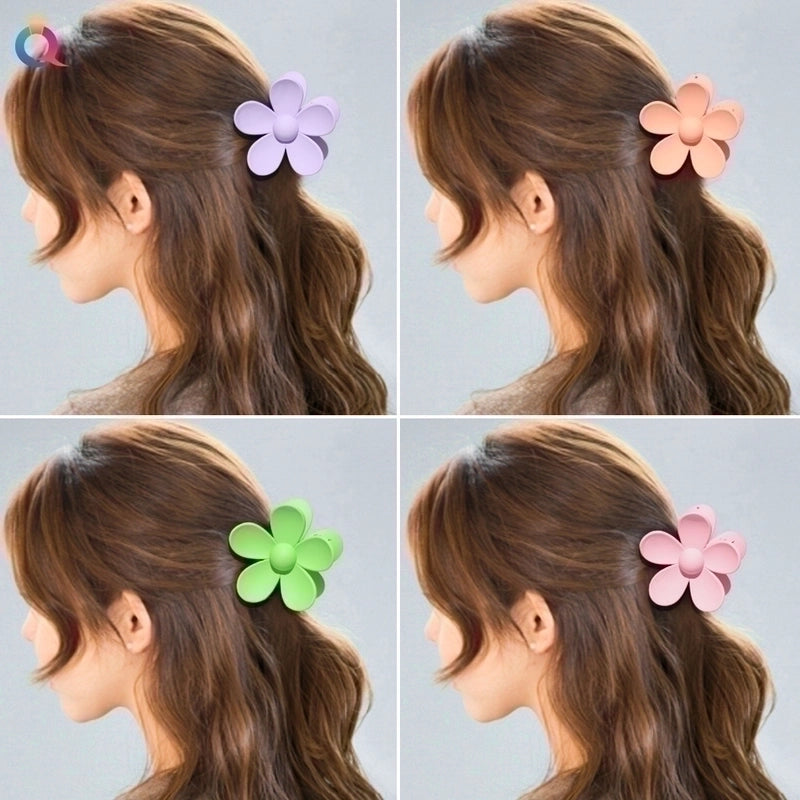 Women’s Fashion Flower Plastic Handmade Hair Claws