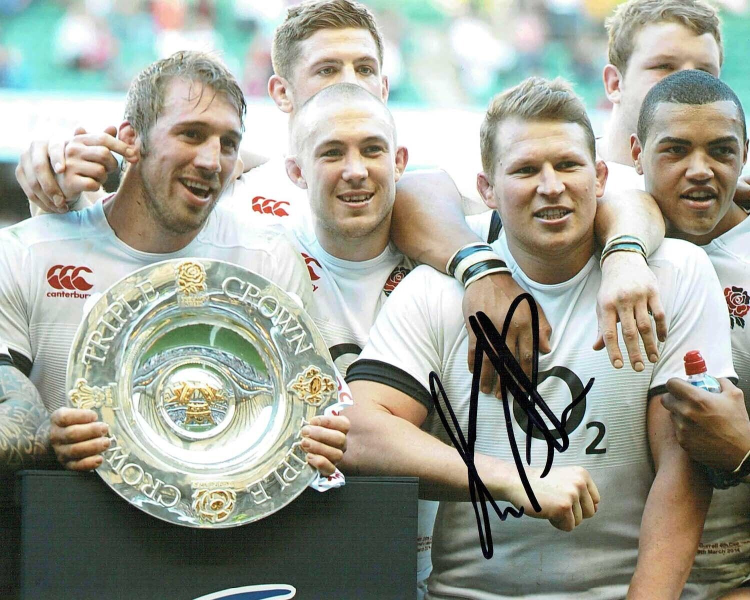 Chris ROBSHAW Signed Autograph 10x8 England RUGBY Photo Poster painting 8 AFTAL COA