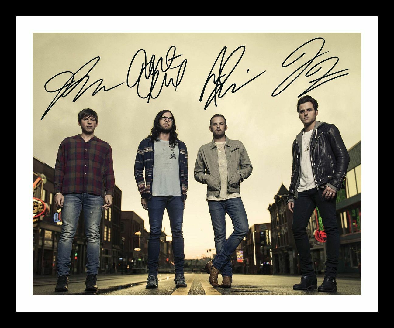 Kings Of Leon Autograph Signed & Framed Photo Poster painting 3