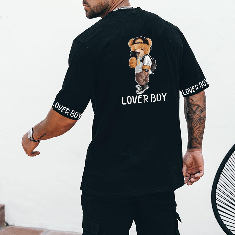 Fashion Design Bear Printed T-shirt