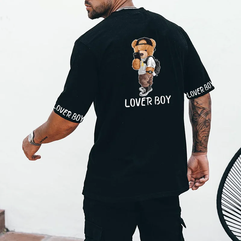 Fashion Design Bear Printed T-shirt