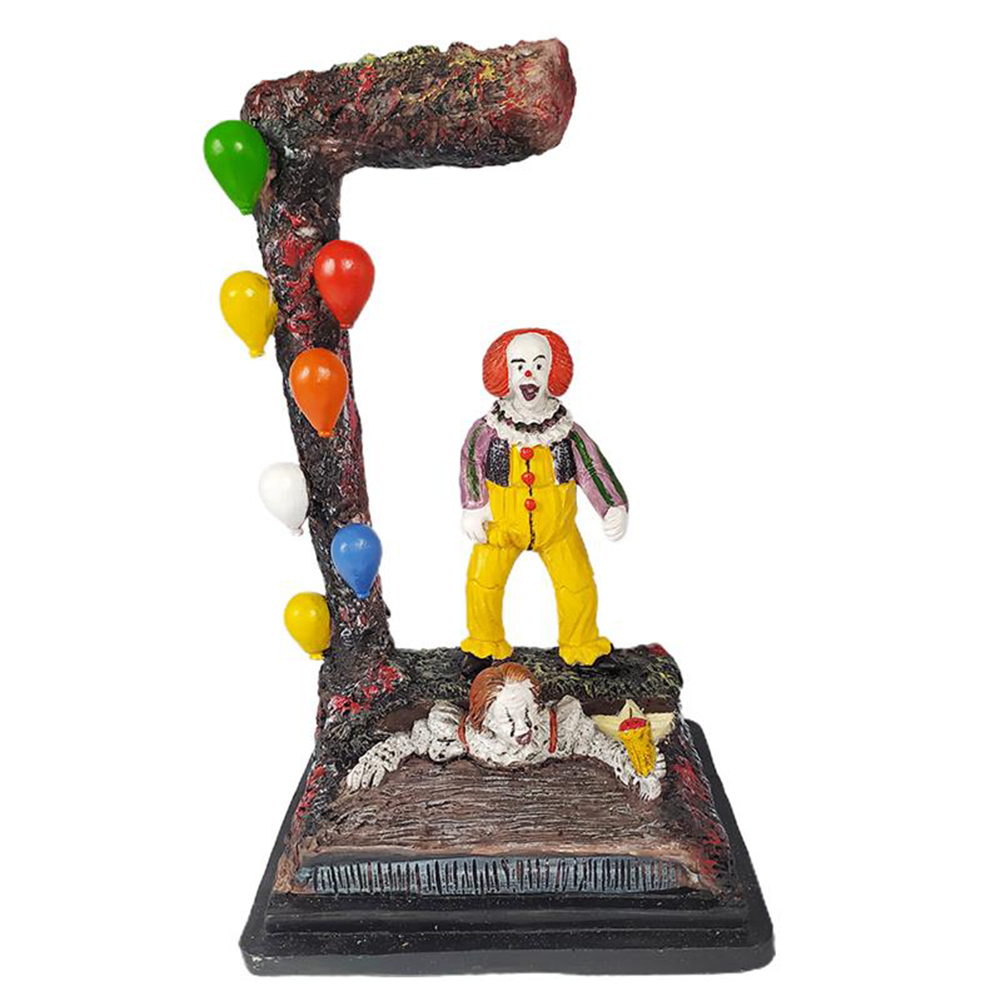 

Halloween Dancing Clown Table Lamp Handmade Resin Clown Bedside Light Decor, 501 Original