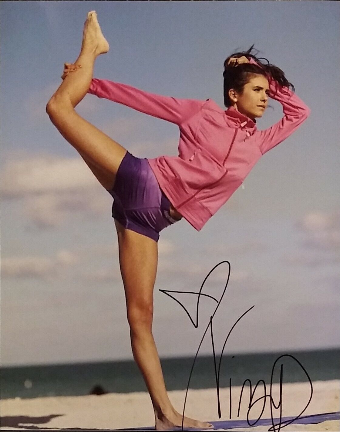 Nina Dobrev signed 8x10