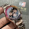 Rolex Daytona 116595RBOW Rainbow Black Dial Rose Gold Super Clone