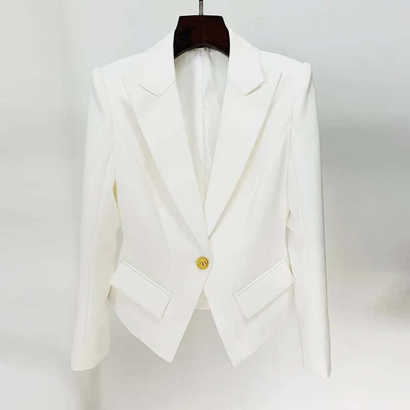 Nigikala Nigikala Quality 2025 Star Fashion A Buckle Lion Buckle Clasp Velvet Blazer Jacket