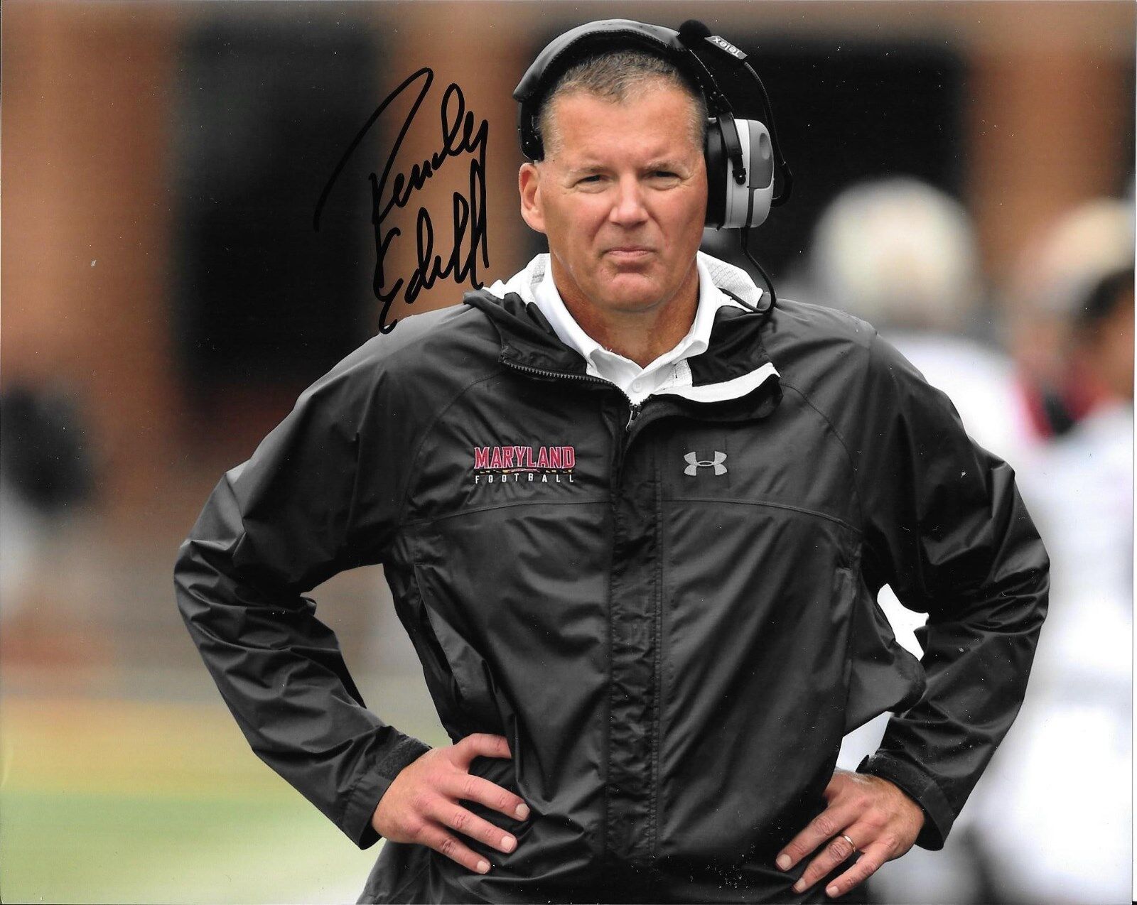 RANDY EDSALL HAND SIGNED MARYLAND TERRAPINS 8X10 Photo Poster painting W/COA