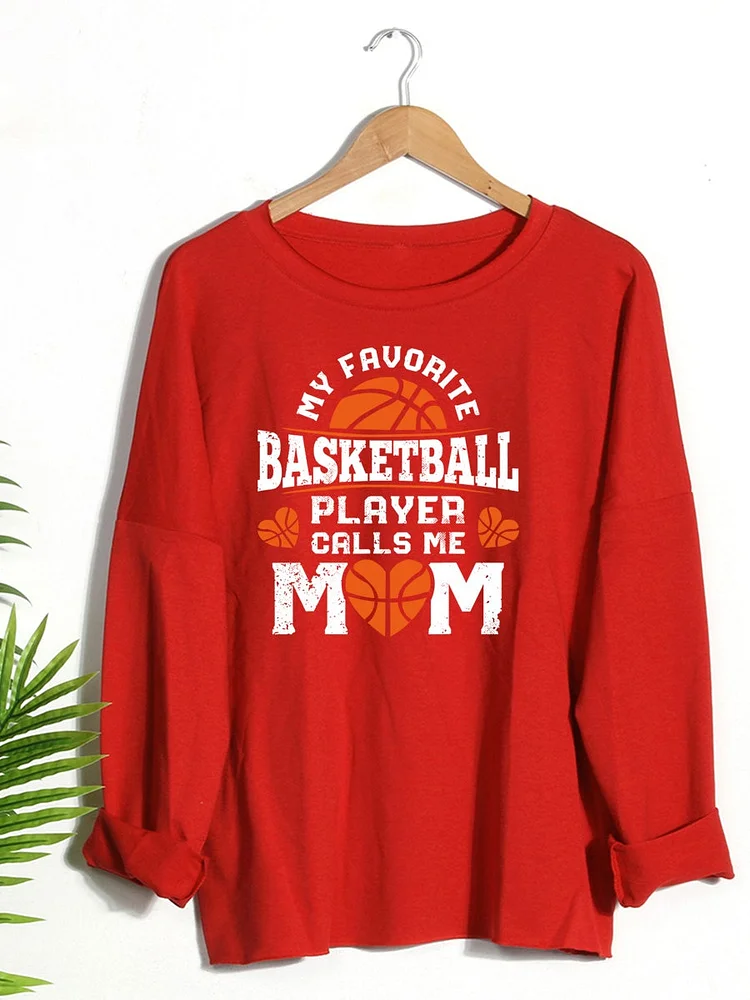 My favorite basketball player calls me mom Sweatshirt-011258-Annaletters