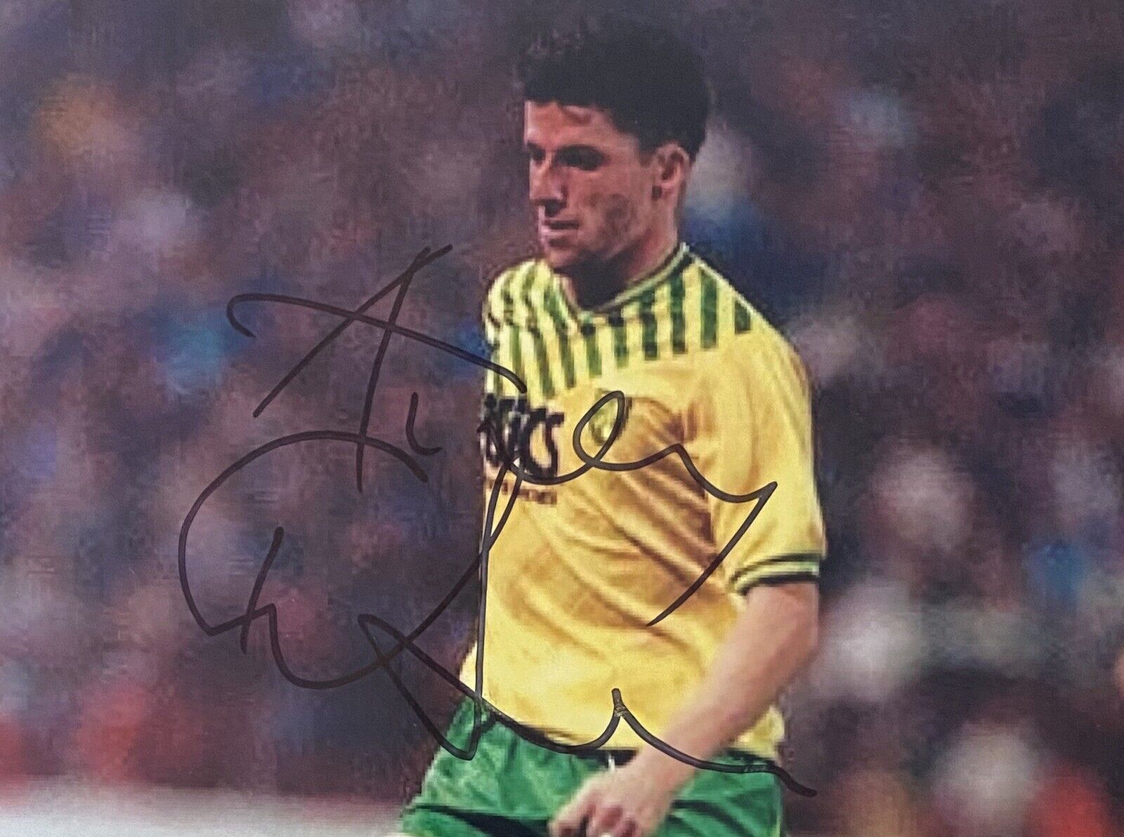Andy Townsend Genuine Hand Norwich 6X4 Photo Poster painting