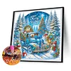 (US Local)6pack Xmas Car-Crystal Rhinestone Diamond Painting(30x30cm)