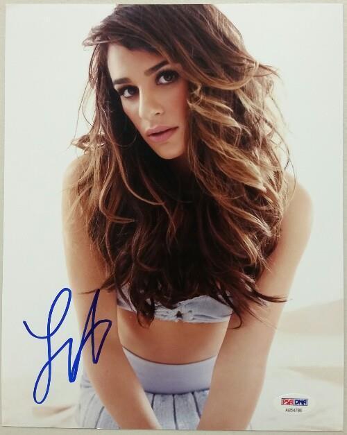 Lea Michele Autograph GLEE Signed 8x10 Photo Poster painting PSA/DNA COA #3