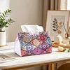Rhombus DIY PU Diamond Painting Tissue Box Kits for Adults/Beginners Home Decor Diamond Desk Decorative Tissue Box Stain-resistant