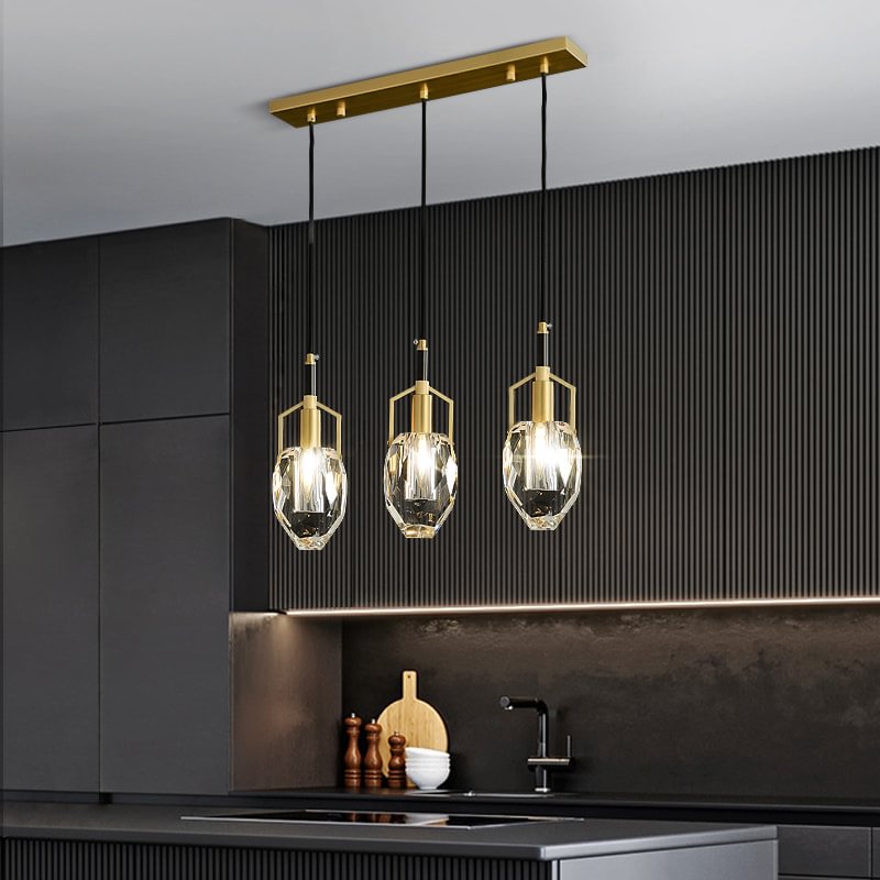 Irregular Crystal Brass Chandelier JOSENART Josenart
