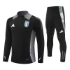 2024 Italy Black Training Jacket Set